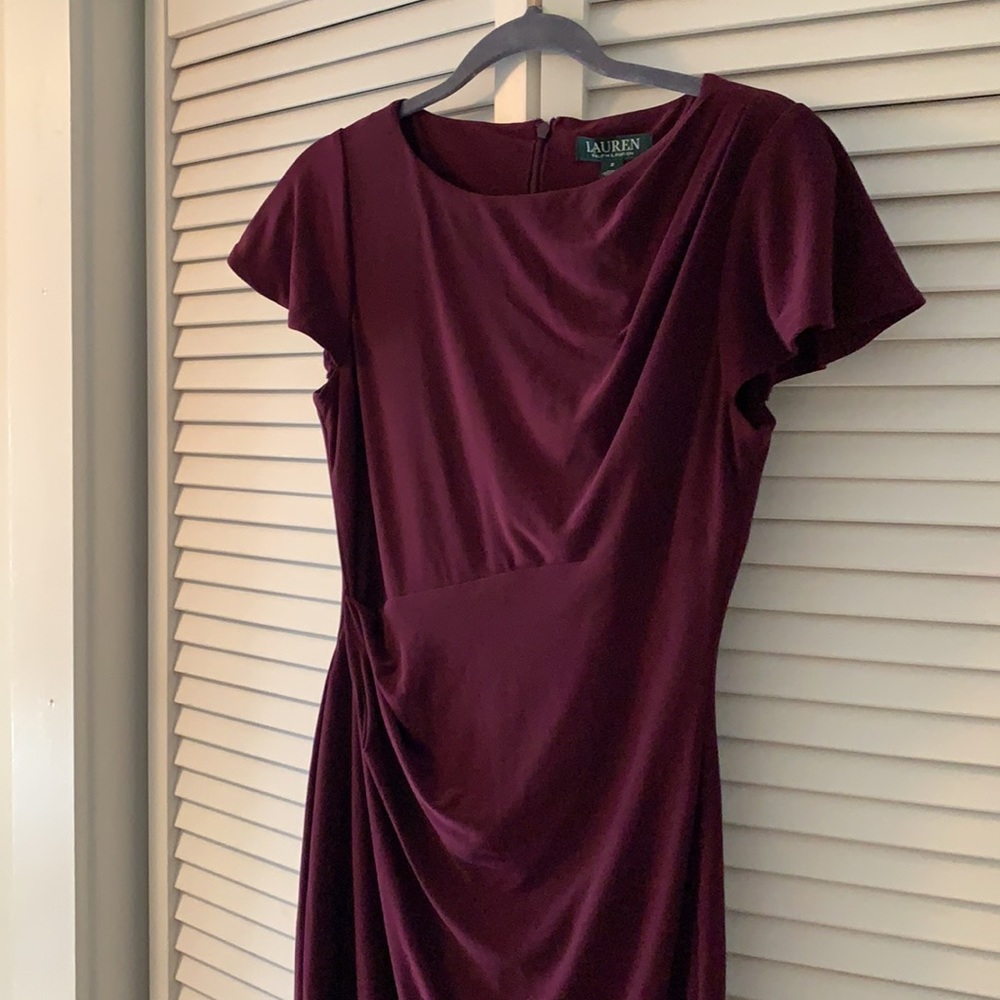 Ralph Lauren Burgundy Plum Dress